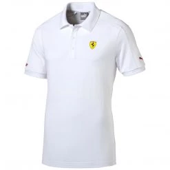 Puma Scuderia Ferrari Athletic Polo Shirt - Black - Mens