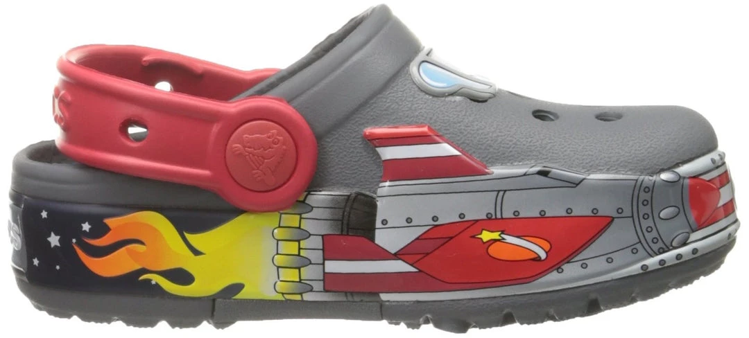 Mules & Clogs Crocs CrocsLights Galactic Clog Sandal - Charcoal - Toddler 1 Mules & Clogs Crocs CrocsLights Galactic Clog Sandal - Charcoal - Toddler