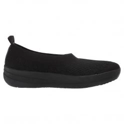 FITFLOP Women's UBERKNIT Slip-on Ballet Flats - Black Womens