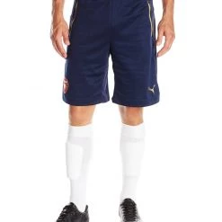 Puma AFC Fan Arsenal Athletic Track Training Shorts - Black Iris-Victory G - Mens