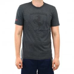 Puma Ferrari Big Shield Short-Sleeve Shirt Fashion Tee - Moonless Night - Mens