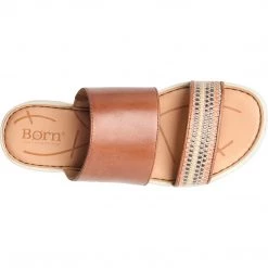 Born Women's SHORE SANDALS - Brown Cognac 6 Born Women's SHORE SANDALS - Brown Cognac