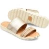 Born Women's SHORE SANDALS - Gold Panna Cotta Metallic And Fabric
