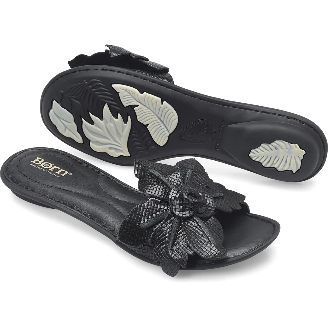 Born Women's MAI FLORAL SANDALS - Black 1 Born Women's MAI FLORAL SANDALS - Black