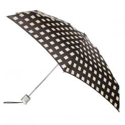 Totes Micro Fashion Micro AOC Umbrella - Miami Gingham