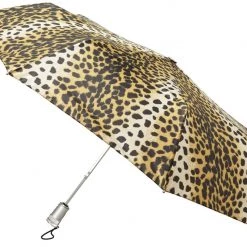 Totes Signature Basic AOC Compact Umbrella - Leopard Accessories
