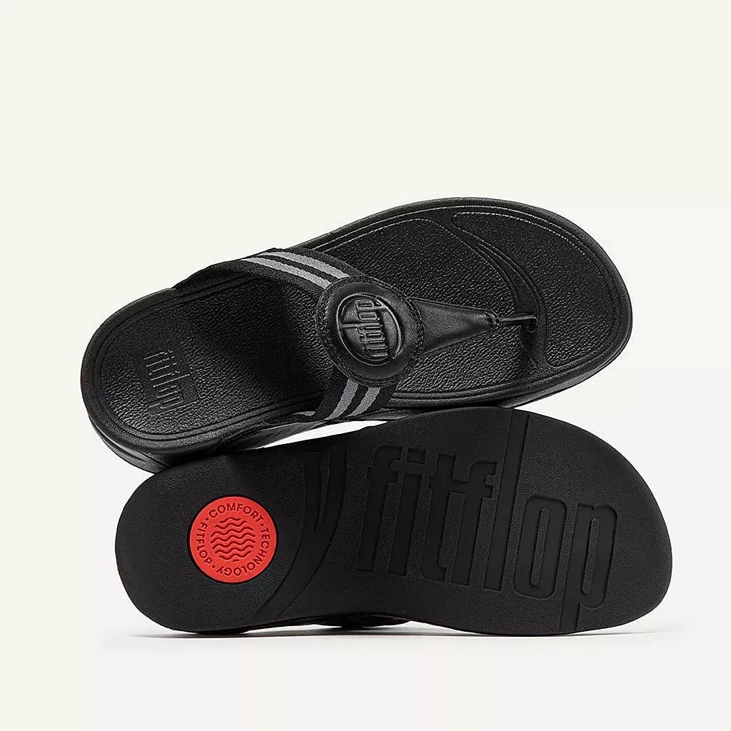 FITFLOP Women's WALKSTAR Webbing Toe-Post Sandals Womens 4 FITFLOP Women's WALKSTAR Webbing Toe-Post Sandals Womens