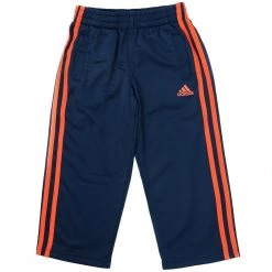Adidas Impact Tricot Track Pants - Black/Blue - Boys Kids