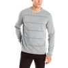 Calvin Klein Sportswear Men's Ottoman Stripe Sweater - Soft Grey Heather - Mens