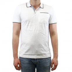 Calvin Klein Multi Count Stripe With Tipping Polo Shirt - Black - Mens