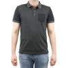 Calvin Klein Blocked Jacquard Polo Shirt - Black - Mens