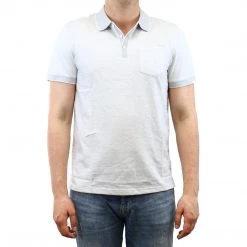 Calvin Klein Blocked Jacquard Polo Shirt - Black - Mens