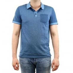 Calvin Klein Blocked Jacquard Polo Shirt - Black - Mens