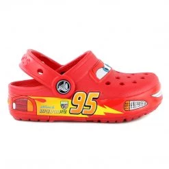 Crocs Crocslight Cars Clog Sandal Shoe - Red - Boys Mules & Clogs