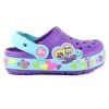Mules & Clogs Crocs Crocslight Butterfly Clog Sandal Shoe - Neon Purple/Aqua - Girls