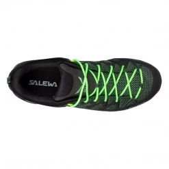 Mens SALEWA MOUNTAIN TRAINER LITE GORE-TEX MEN'S SHOES - Green Myrtle