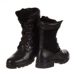Womens Eric Michael Jane Combat Leather Boots - Women's