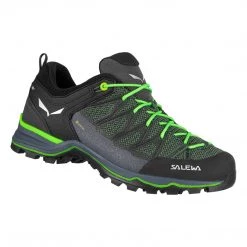 Mens SALEWA MOUNTAIN TRAINER LITE GORE-TEX MEN'S SHOES - Green Myrtle