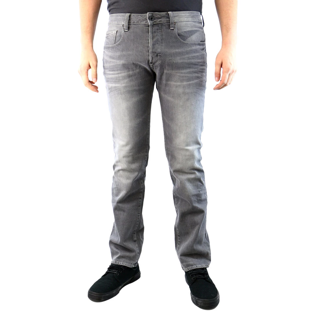 G-Star Attac Straight COJ Stretch Denim Jean - Light Aged Grey - Mens 1 G-Star Attac Straight COJ Stretch Denim Jean - Light Aged Grey - Mens