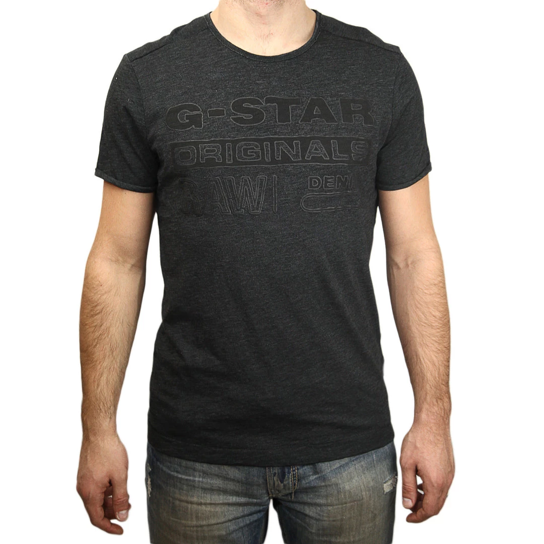 G-Star Basil Crew Neck Short Sleeve Tee Shirt - Heron - Mens 2 G-Star Basil Crew Neck Short Sleeve Tee Shirt - Heron - Mens