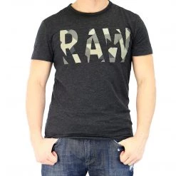 G-Star Moiric Short Sleeve T-Shirt Fashion Tee - Black - Mens