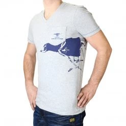 G-Star Cane V-neck SS Fashion Tee T-Shirt - Grey - Mens