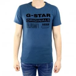 G-Star Wapro Long Crew Neck Short Sleeve T-Shirt Fashion Tee - White - Mens