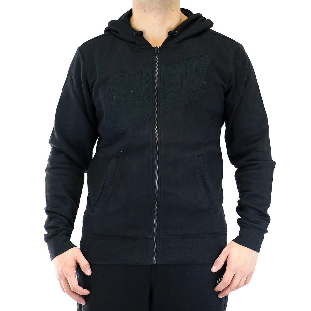 G-Star Salvos Hooded Vest Sweat Jacket - Black - Mens 1 G-Star Salvos Hooded Vest Sweat Jacket - Black - Mens