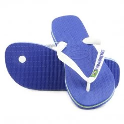 Havaianas Brasil Logo Thong Flip Flop Sandal - Coffee/Orange - Womens