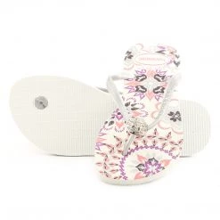 Havaianas Slim Thematic Thong Flip Flop Sandal - White - Womens