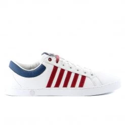 K-Swiss Adcourt 72 SO Sneaker - White/Merlot/Insignia Blue - Mens