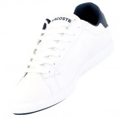 Lacoste Graduate Lcr Spm Casual Shoe - White/Dk Blu - Mens