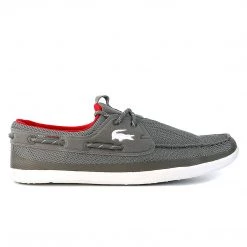 Lacoste Landsailing Boat Sneaker Shoes - Red - Mens