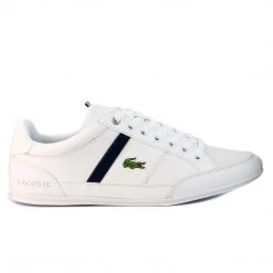 Lacoste Chaymon CR Fashion Sneaker Shoes - White/Dark Blue - Mens