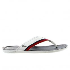 Lacoste Carros 2 Flip Flop Thong Sandal - Off White/Navy - Mens