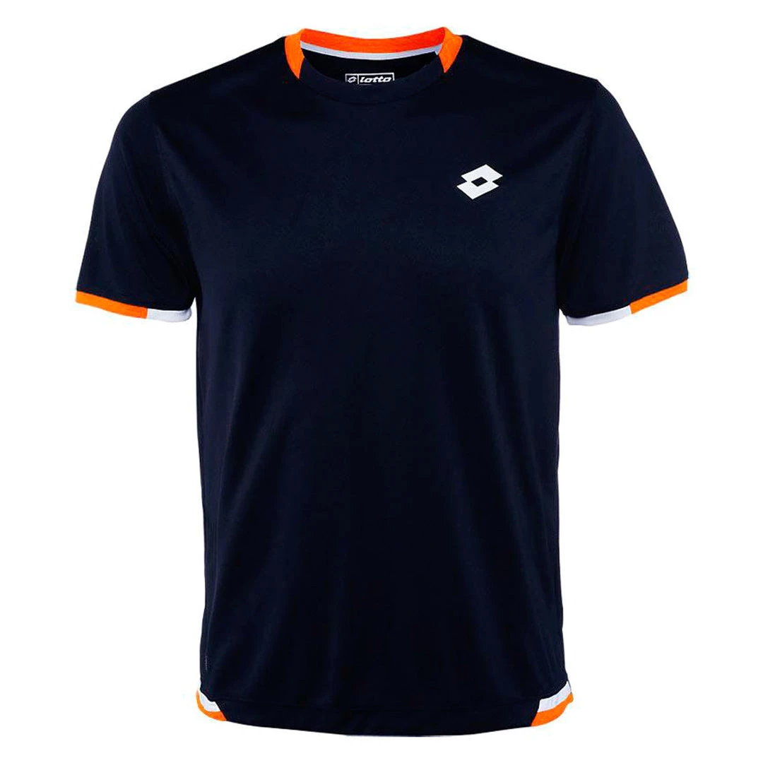 Lotto LOB Polo Tee Shirt - Navy/Samba - Mens 1 Lotto LOB Polo Tee Shirt - Navy/Samba - Mens