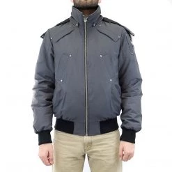Moose Knuckles 100 Percent Down Ballistic Bomber - Grey - Mens