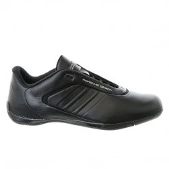 Adidas Porsche Design M Athletic III Leather Fashion Sneaker Driving Shoe - Black - Mens