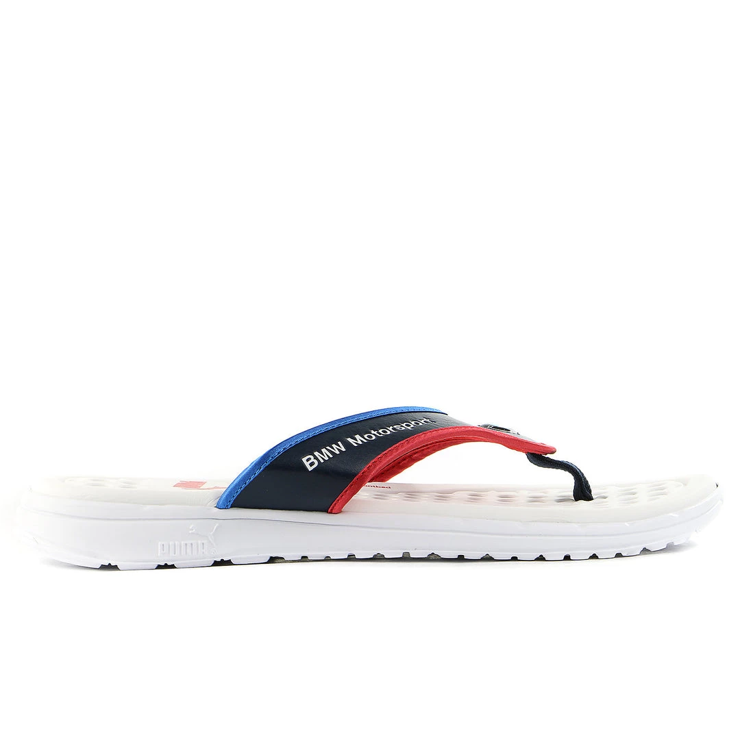 Puma BMW Slip-In Thong Sandal - White/BMW Blue/Red - Mens 1 Puma BMW Slip-In Thong Sandal - White/BMW Blue/Red - Mens