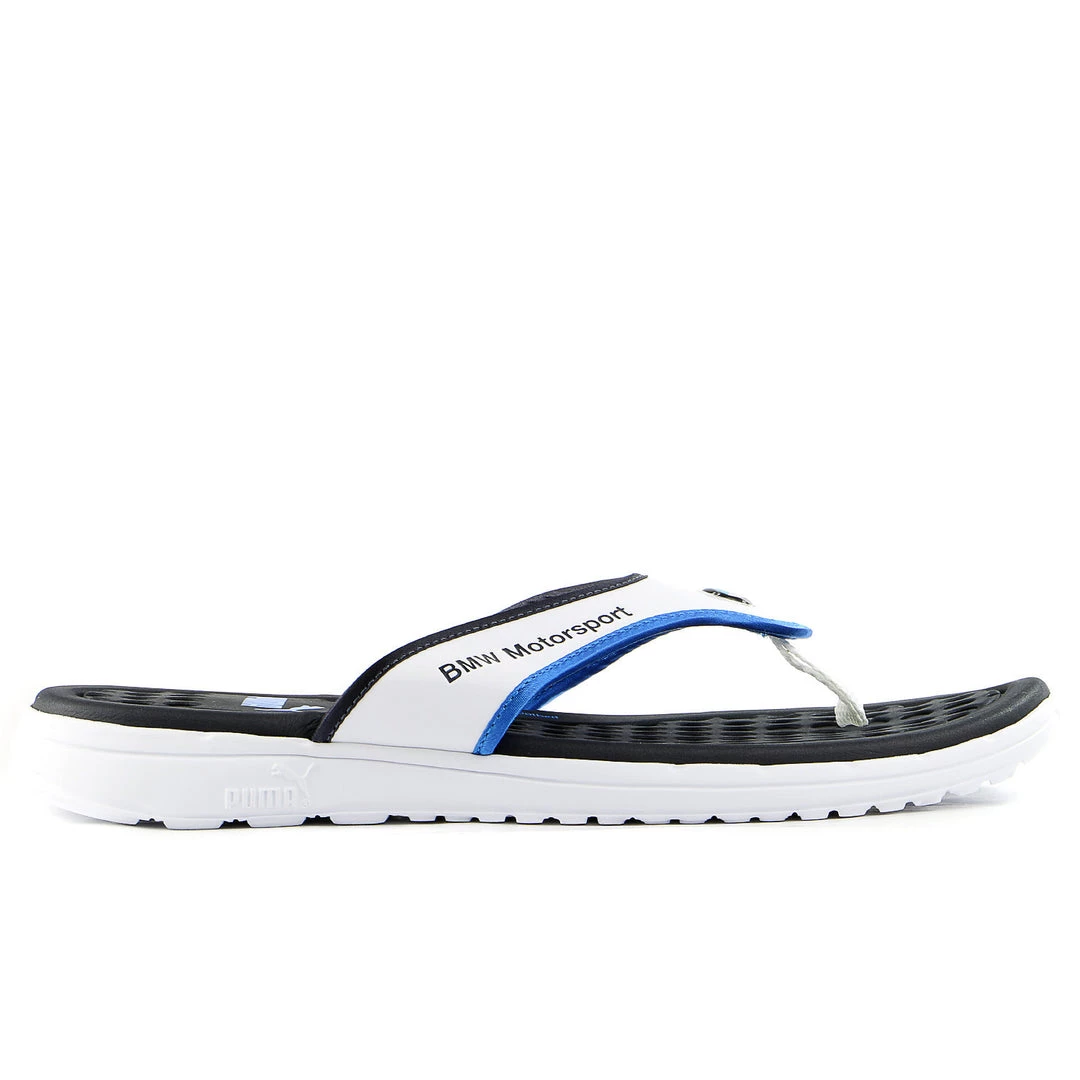 Puma BMW Slip-In Thong Sandal - White/BMW Blue/Red - Mens 2 Puma BMW Slip-In Thong Sandal - White/BMW Blue/Red - Mens