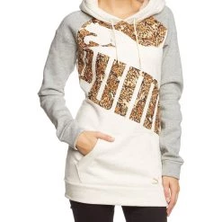 Puma Graphic Logo Hoodie - Black - Womens