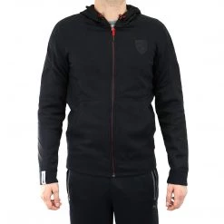 Puma Ferrari Hooded Sweat Jacket - Black - Mens
