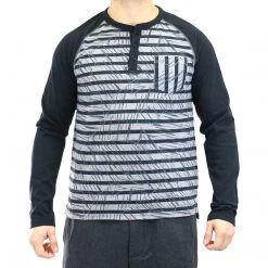 Puma Raglan Henley - Black - Mens