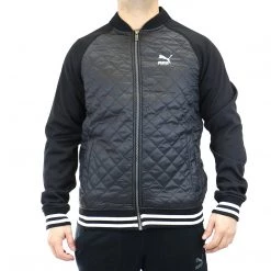 Puma QUILTED LIFESTYLE JACKET - Black - Mens