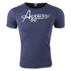 Puma FIGC Italia Azzurri Graphic Tee - Pea Coat - Mens