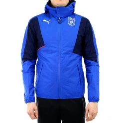 Puma EvoTRG Italia Stadium Hooded Track Jacket - Team Power Blue/Peacoat - Mens