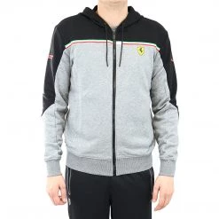Puma Scuderia Ferrari Hooded Sweat Jacket - Black - Mens