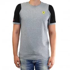 Puma Scuderia Ferrari Short Sleeve Tee Fashion T-Shirt - Gray Heather - Mens