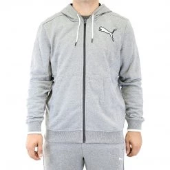 Puma Full Zip Hooded Jacket Full Zip Hoody - Black - Mens