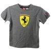 Puma Ferrari Shield Tee Shirt - Heather Gray - Boys